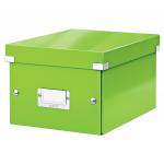Leitz WOW Click & Store Small Storage Box.  With label holder. Green. 60430054