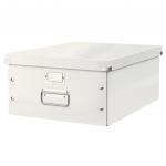 Leitz WOW Click & Store Large Storage Box.  With metal handles. White 60450001
