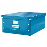 Leitz WOW Click & Store Large Storage Box.  With metal handles. Blue. 60450036