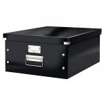 Leitz WOW Click & Store Large Storage Box.  With metal handles. Black. 60450095