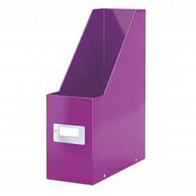 Leitz WOW Click & Store Magazine File. With label holder and thumbhole. Purple. 60470062