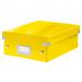 Leitz WOW Click & Store Small Organiser Box, Yellow.
