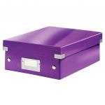 Leitz WOW Click & Store Small Organiser Box, Purple. 60570062