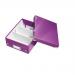 Leitz WOW Click & Store Small Organiser Box, Purple.