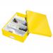 Leitz WOW Click & Store Medium Organiser Box. Yellow.
