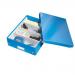 Leitz WOW Click & Store Medium Organiser Box. Blue.