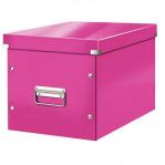 Leitz WOW Click & Store Cube Large Storage Box, Pink. 61080023