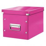 Leitz WOW Click & Store Cube Medium Storage Box, Pink. 61090023