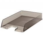 Esselte Europost A4 Letter Tray, Transparent Smoked Grey - Outer carton of 10 623604