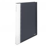 Esselte VIVIDA Display Book rigid, translucent, 40 pockets, 80 sheet capacity, A4, Black - Outer carton of 6 623988