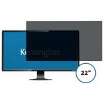 Kensington privacy filter 2 way removable 55.8cm 22&rdquo; Wide 16:10 Black