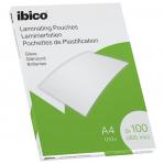 Ibico Gloss A4 Laminating Pouches 200 Micron Crystal clear (Pack 100) 627317