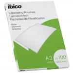Ibico Gloss A3 Laminating Pouches 200 Micron Crystal clear (Pack 100) 627320