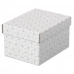 Esselte Home Storage and Gift Box Small White (Pack of 3) 628280