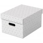 Esselte Home Storage Box Medium White (Pack of 3) 628282