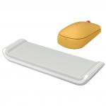 Leitz Adjustable Mouse Wrist Rest Desktop Foam Cushioned Wrist Support Pad For Left Or Right Handed Users  Ergo Cosy Range Light Grey 64830085