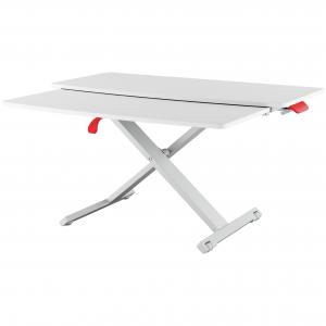 Image of Leitz Standing Desk Converter With Sliding Tray Height Adjustable