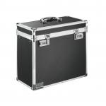 Leitz Lockable Personal On the Move Filing Case, A4 Chrome/Black 67160095