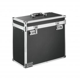 Leitz Lockable Personal On the Move Filing Case, Foolscap Chrome/Black 67170095