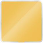Leitz Cosy Magnetic Glass Whiteboard 450x450mm Warm Yellow 70440019