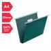 Rexel-A4-Suspension-Files-with-Tabs-and-Inserts-for-Filing-Cabinets-30mm-base-100-Recycled-Manilla-Green-Crystalfile-Pack-of-50-70621
