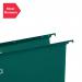 Rexel-Foolscap-Heavy-Duty-Suspension-Files-with-Tabs-and-Inserts-for-Filing-Cabinets-15mm-base-Polypropylene-Green-Crystalfile-Extra-Pack-of-25-70628