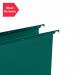Rexel-Foolscap-Heavy-Duty-Suspension-Files-with-Tabs-and-Inserts-for-Filing-Cabinets-30mm-base-Polypropylene-Green-Crystalfile-Extra-Pack-of-25-70631