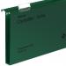 Rexel Foolscap Heavy Duty Suspension Files with Tabs & Inserts for Filing Cabinets; 30mm base; Polyprop; Green; Crystalfile Extra; Pk 25