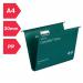 Rexel-A4-Heavy-Duty-Suspension-Files-with-Tabs-and-Inserts-for-Filing-Cabinets-30mm-base-Polypropylene-Green-Crystalfile-Extra-Pack-of-25-71759