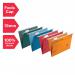 Rexel-Foolscap-Suspension-Files-with-Tabs-and-Inserts-for-Filing-Cabinets-15mm-V-base-100-Recycled-Manilla-Assorted-Colours-Crystalfile-Classic-Pack-of-20-71784