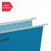 Rexel-Foolscap-Suspension-Files-with-Tabs-and-Inserts-for-Filing-Cabinets-15mm-V-base-100-Recycled-Manilla-Blue-Crystalfile-Classic-Pack-of-50-78143
