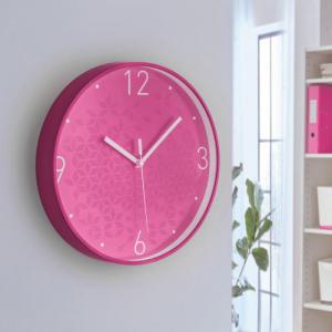 Click to view product details and reviews for Leitz Wow Silent Wall Clock Pink 90150023.