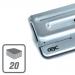 GBC Desktop VeloBinder Strip Binding Machine, 20 Sheet Punch Capacity, 200 Sheet Binding Capacity, A4, Silver