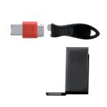 Kensington USB Port Lock with Security Guard - Rectangular Black
