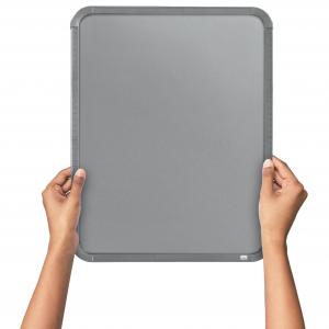 Photos - Dry Erase Board / Flipchart Nobo Mini Magnetic Whiteboard Slim Silver Frame 360x280mm QB05442CD 