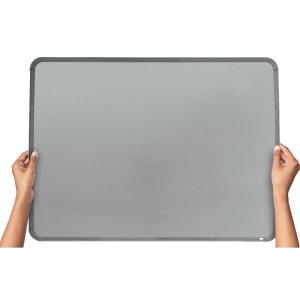 Photos - Dry Erase Board / Flipchart Nobo Small Magnetic Whiteboard Slim Silver Frame 580x430mm QB05742C 
