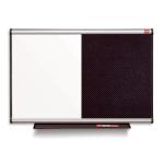 Nobo Combination Board with Magnetic Drywipe Board and Black Foamboard (900x600mm) QBPK9060