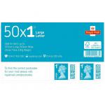 Royal Mail First Class Large Postage Stamps Sheet (Pack of 50) BBSL1