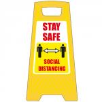 SECO Free standing Social Distancing Floor Sign