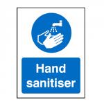 SECO Hand Sanitiser Self Adhesive Vinyl Pictogram Sign with Peel and Stick Backing 150 x 150mm 