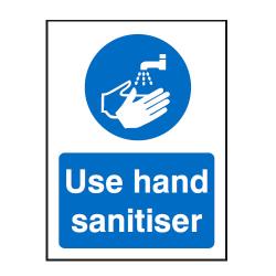 Cheap Stationery Supply of SECO use hand sanitiser self adhesive vinyl, with peel and stick backing 150 x 200 Office Statationery